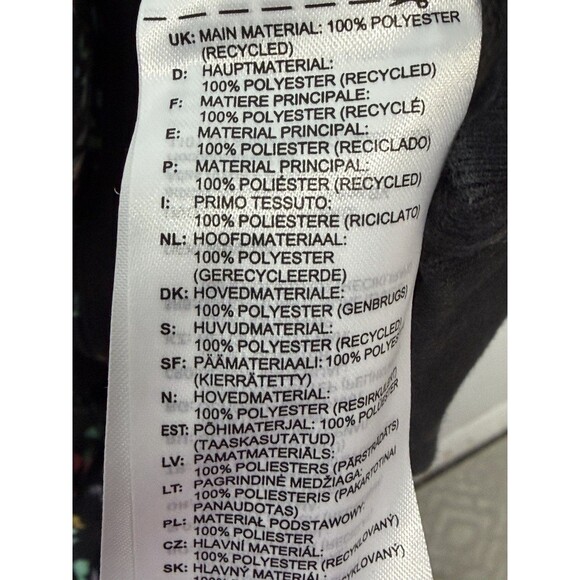 Adidas Womens Originals Black Floral Long Sleeve  Sweatshirt Crew Neck Sz Xl - Picture 13 of 13